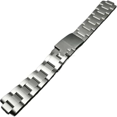 WTNZBAEM Kompatibel mit Oyster Perpetual Air King, Edelstahlarmband, gebogenes Ende, kompatibel Rolex, 40 mm, massives Armband, 19, 20, 21, 13/17/18(18MM_NOLOGO)