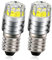 Ruiandsion 2pcs 2W COB 6V E10 LED de mise à niveau de remplacement de l'ampoule pour lampes de poche torche phare Lampe frontale, Blanc