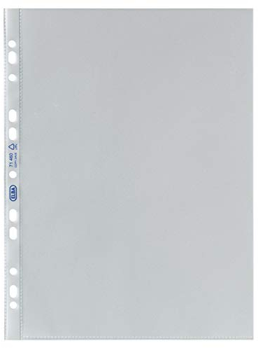 ELBA Prospekthülle Premium, PP, oben offen, Eurolochung, A4, 0,12 mm, farblos (100 Stück), Sie erhalten 1 Packung á 100 Stück