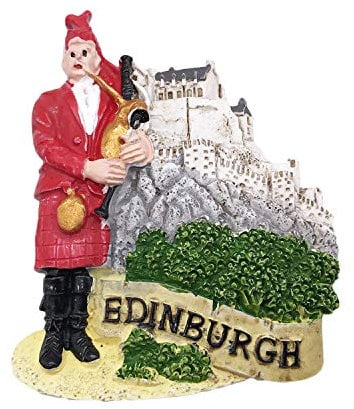 3D Edinburgh Scotland Refrigerator Magnet Tourist Travel Souvenirs Handmade Resin Craft Magnetic Stickers Home Kitchen Decoration Fridge Magnet Collection Gift