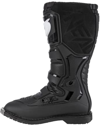 O'NEAL | Stivali Motocross | Enduro Motorcycle | Comfort grazie al manicotto Air-Mesh, quattro fibbie, materiale sintetico di alta qualità | Stivali Rider Pro | Adulto | Nero | Taglia 40