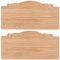 2PCS Wooden Sign Plaques Blank: Unfinished Hanging Plaques Blank Decorative Wood Slices Banners for Shop Home DIY Craft-25 * 12CM