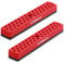 CASOMAN 2PCS 1/4 Hex Bit Organizer with Magnetic Base - Red, 86 Hole Bit Organizer with Strong Magnetic Base, Magnetic Bit Organizer for Your Specialty