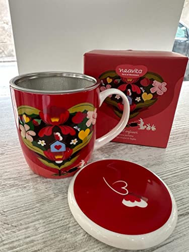Neavita Infusiera In Ceramica Rossa Planteaing Love