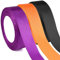 ASTARON 3 pcs Halloween Geschenkband 25mm, Satinband Schwarz Lila Orange, Schleifenband, Stoffband, Satin Dekoband für Geschenkverpackung, Blumensträuße, DIY-Handwerk, Halloween Deko