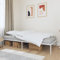 Annlera Bettgestell 207x112x31cm Weiß Stahl Schrankbett Boxspringbett Jugendbett Vielseitige Tagesbett Aus Metal Bed Polsterbett Bodenbett Schlafzimmerbett Sofa Im Wohnzimmer Hochbett