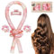 Lockenwickler über Nacht Heatless Curls Band, Locken Ohne Hitze Hair Curler Set Overnight Curls Bali Curls Lockenwickler Groß Lockenband für mittleres-langes Haar