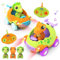 seveclotree Ferngesteuertes Auto ab 2 3 4 5 6 Jahre,Spielzeug ab 2 3 4 Jahre Mädchen Junge,Dinosaurier Spielzeug RC Auto mit Musik Lichtern,Kinderspielzeug Geschenk