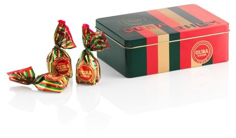 Venchi - Boîte Cuba Rhum, 200 g - Chocolats Cuneesi au Rhum des Caraïbes et chocolat noir 60% - Sans gluten - Végan - Idée cadeau