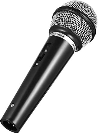 BESPORTBLE Pretend Microphone Prop - Realistic Plastic Fake Microphone Toy for Kids Role Play, Stage Performance, Party Props, Lightweight Black Model