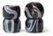 SPITBOARDS® Fingerboard Pro Wheels with Real Ball Bearings, Professional CNC Polyurethane Quality, Street Wheels Shape (Swirl Black)