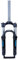 Forcella ammortizzata per bici da 20 pollici, forcella meccanica, escursione 80 mm, forcella anteriore pieghevole MTB BMX, forcella dritta da 1-1/8, bloccaggio manuale a sgancio rapido da 9 mm (color