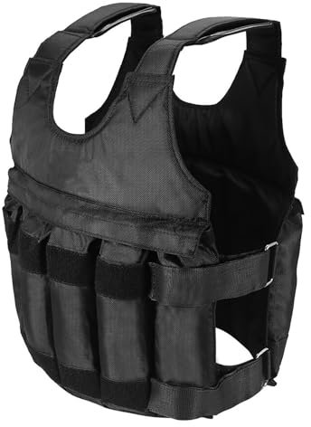 Weighted Vest for Women 1-20Kg Adjustable Weight Vest for Men Workout Training Fitness Weighted Jacket for Calisthenics, Strength Training, Home and Commercial, Without Steel Plate