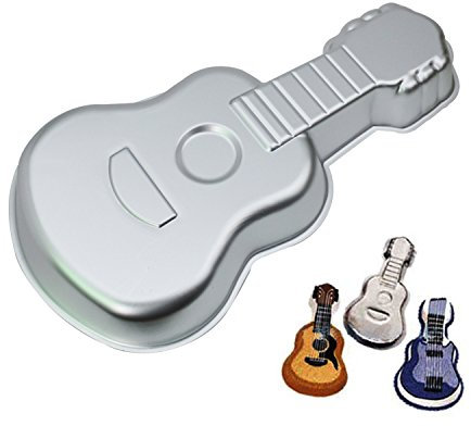 GXHUANG 35,6 cm große Gitarre Kuchen Pfanne Aluminiumlegierung Kuchen Backform (Gitarre)
