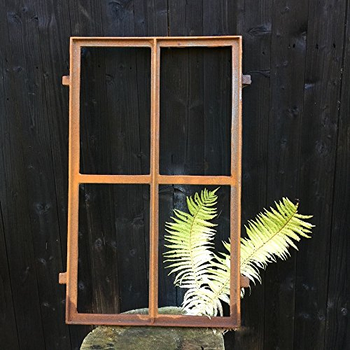 antikas | ferro finestra rettangolare | 75 x 47 cm | sprosse finestra in effetto anticato