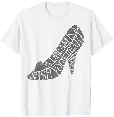 Disney Cinderella Glass Slipper Quote Fill T-Shirt