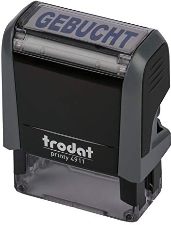 Trodat Printy 4911 grau GEBUCHT BLAU
