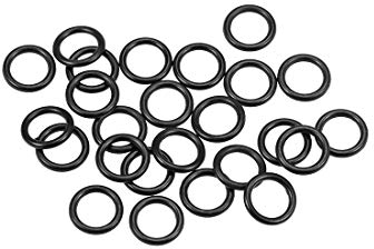 sourcing map Packung mit 25 O-Ringe Gummiringe Dichtungsgummi metrische Dichtringe 10mm AD 7mm ID 1,5mm Breite