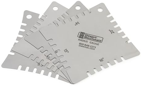 StewMac Set de Galgas Dentadas para Radios StewMac, para Luthería | Set de Galgas Dentadas para Radios StewMac, para luthería y guitarras profesionales. Fabricado para uso intensivo en taller.