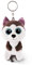 NICI Glubschis Schlüsselanhänger Husky Barkley 9cm, Plüschtieranhänger mit Schlüsselring, Stofftierschlüsselhalter