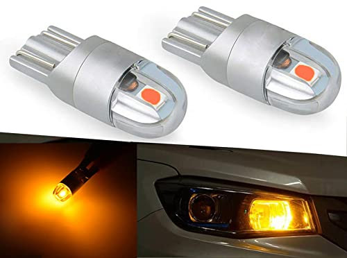 SageSunny t10 w5w luce di posizione a led luci notturne 12v 3000K ambra arancione 168194 indicatori di direzione a per lampadina a luce notturna per moto - un anno di garanzia