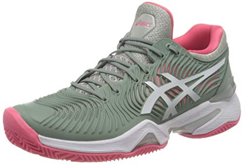 ASICS Damen Court Ff 2 Clay Tennis Shoe, Slate Grey White, 41.5 EU