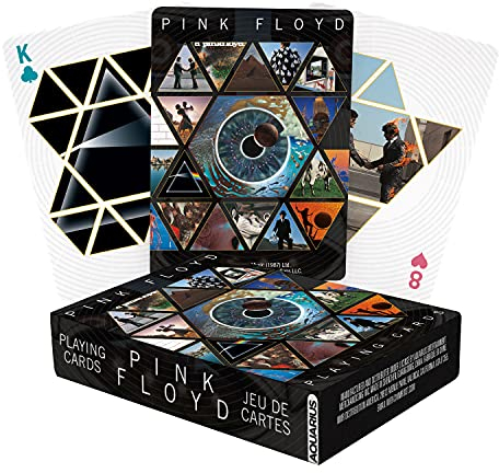 AQUARIUS Pink Floyd Playing Cards - Pink Floyd Themed Deck of Cards for Your Favorite Card Games - Officially Licensed Pink Floyd Merchandise & Collectibles - Poker Size with Linen Finish