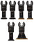 Milwaukee Open-Lok Universal Plunge Assorted Blade Kit - 6 Piece and Storage Case
