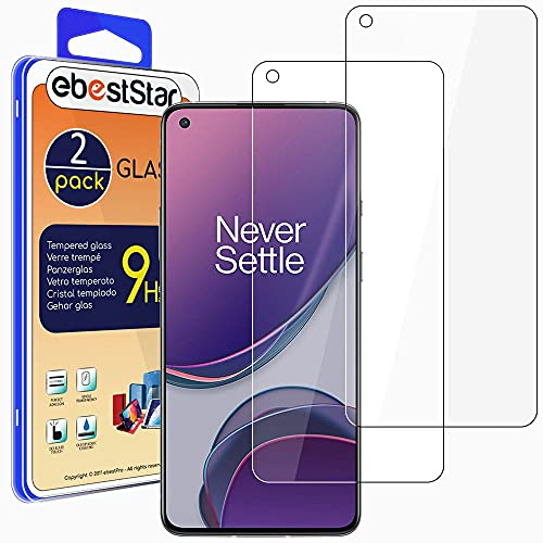 ebestStar - {2 Stück) Panzer Schutz Glas für OnePlus 8T, 3D Displayschutz, 9H gehärte Glas, Abgerundete, Blasenfrei