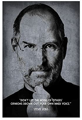 Steve Jobs Celebrity Quotes Retro Dekoration 5 Leinwand Poster Schlafzimmer Dekor Sport Landschaft Büro Zimmer Dekor Geschenk Ungerahmt: 30 x 45 cm
