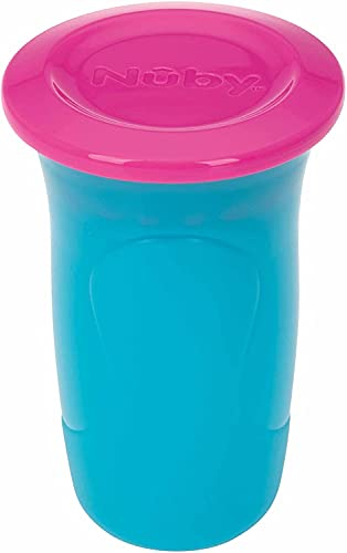 Nuby - Zweiteiliger 360° Becher - Rosa - 6m+