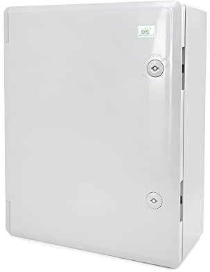 ELS Elektrotechnika Armario de distribución industrial IP65, placa de montaje galvanizada, con junta perimetral, carcasa de pared, carcasa vacía, plástico ABS, armario vacío, 420 x 520 x 190