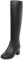 MJIASIAWA Donna Knee Inverno Moda Block Tacco Medio Stivali Equitazione Zip Ufficio Vestito Equestrian Warm Serata Comfy Boots Nero Numero 43 EU/45 Asiatico