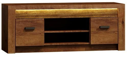 Marmex Indiana I9 - Einfacher TV-Schrank ohne Beleuchtung (Esche hell)