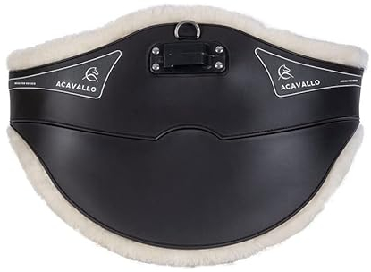Acavallo Stollenschutzgurt PVC+Gel mit Eco-Wolle, Farbe:schwarz, Länge:115