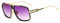 kimorn Sonnenbrille für Herren Retro Goggle Metallrahmen Classic Eyewear AE0336 (Gold/Farbverlauf Lila, 62)