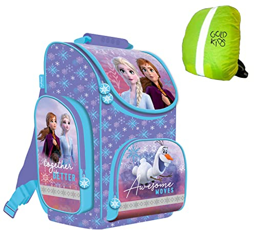Kinderrucksack Rucksack Schulrucksack Ranzen Tornister Marvel Frozen Eiskönigin Motiv ab 1. Klasse Grundschule inkl Regenschutz