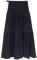 ACMEDE Jupe de Grossesse Femme Maternité Jupe élégante de Grossesse et de maternité Over The Belly Longue Plissée Mousseline Robe Noir A Ligne Swing Jupe Rose Plage Casual Maxi Jupe