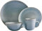 NovatoStar Dinner Sets, 16 Piece Set Stoneware with 10.5 inch Plates, Dinner Plates Bowls and Mugs for 4 (Light Blue)