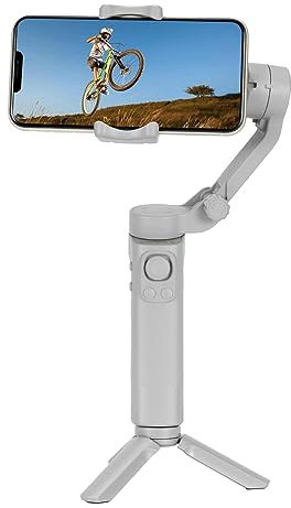 Gimbal inteligente para teléfono, 3 ejes mejorado, seguimiento de objetos, portátil y plegable, evita que el marco se mueva, estabilizador de cardán de teléfono para grabación de video