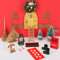 Kit Puerta Mágica Elfo Navidad - 22 Piezas Decoración en Miniatura con Árbol, Guirnalda, Buzón, Cerca y Hongo - Accesorios Casa de Muñecas