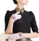 FLYIFE Unisex-Erwachsene Handschuhe Damen Kurzer Mode Winter Einfache Warme Lederhandschuhe Glamouröse Einlaute Diamanten Rosa Handschuhe/Rosa/M