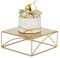 NUPTIO Presentoir Gateau Support Mariage: 26cm Présentoir Gâteau Dore Cupcake Pied Carré Metal Cake Display Stand Wedding Gâteaux Noel Decoration Anniversaire