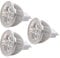 Koanhinn 3Stücke 4 x 1W GU5.3 MR16 12V Warmweiss LED-Licht Lampe Birne Scheinwerfer