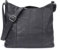 irisaa Handtasche Damen Hobo Schultertasche, Medium Umhängetasche praktische Henkeltasche mit vielen Fächern, Vintage Look mit Reißverschluss, DKB Farbe:Schwarz