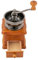 Holz Kaffeemühle, Retro Handkaffeemühle, 9.5 * 6.5 * 16cm Tragbar kaffeemühle für Kaffee Bohnen, Braun