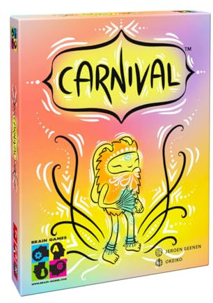 Brain Games – Carnival: Kartenspiel mit taktischen Auswahlmöglichkeiten und maximaler Interaktion – Ab 7 Jahren – 2 bis 6 Spieler – 30 Minuten