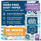 Body Wipes For Adults Bathing No Rinse 50pc XL - Ultra Thick Shower Wipes For Men Women - Personal Cleansing, Hygiene & Camping Essentials, Elderly Care, Travel, Incontinence Disposable Washcloths