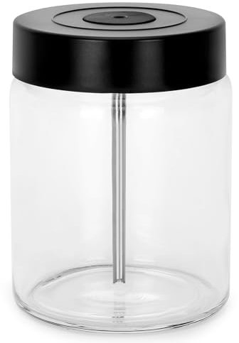 Dgavxa Milchbehälter aus Glas für Miele kompatibel mit Kaffeemaschinen für Miele CM Desktop, CM 7750 6360 5300 5310 5510 6160 6350, nicht kompatibel für Einbaukaffeemaschinen
