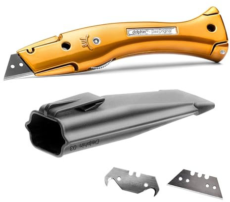 Delphin®-03 Style Edition inkl. Klingen und Kunststoffköcher, Teppichmesser